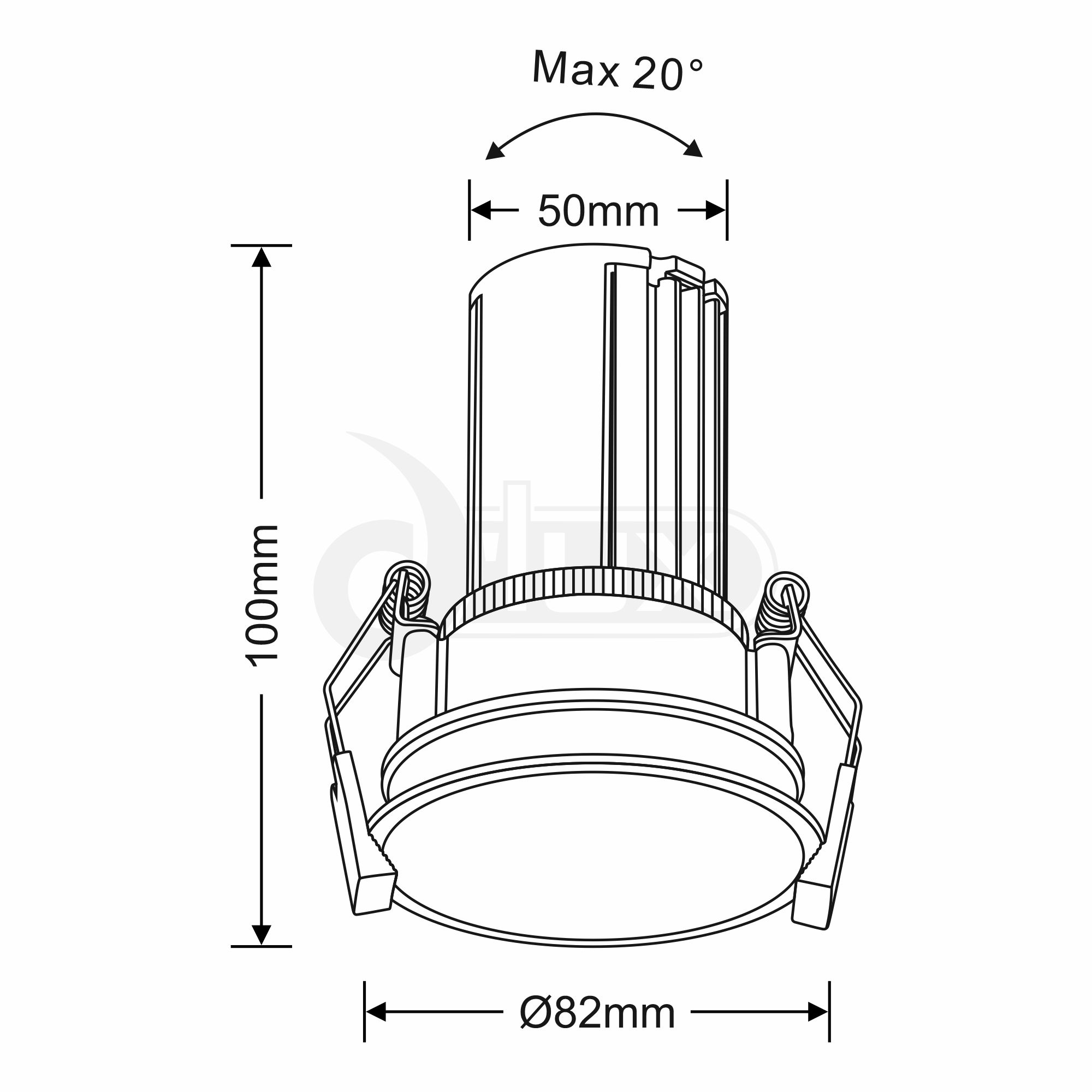 Bania A 12 Recessed Ceiling Luminaires Dlux Round Recess Ceiling